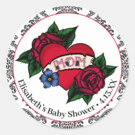 Sticker met vintage moedertatoeage