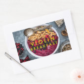 Sticker met Viool Ontbijt logo (Envelop)