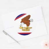 Sticker met vlag van Amerikaans-Samoa (Envelop)