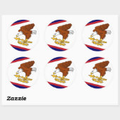Sticker met vlag van Amerikaans-Samoa (Vel)