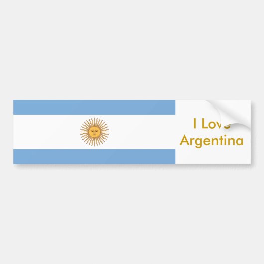 Sticker met vlag van Argentinië (Voorkant)