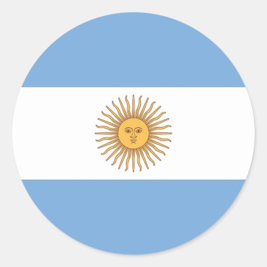 Sticker met vlag van Argentinië (Voorkant)
