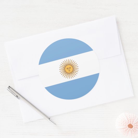 Sticker met vlag van Argentinië (Envelop)