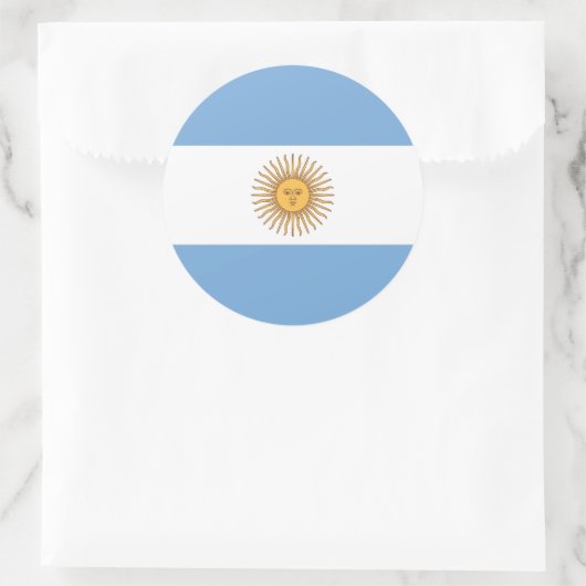 Sticker met vlag van Argentinië (Tas)