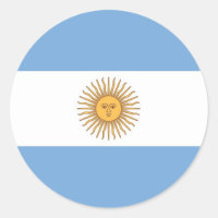 Sticker met vlag van Argentinië