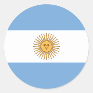 Sticker met vlag van Argentinië