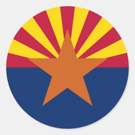 Sticker met vlag van Arizona (Voorkant)
