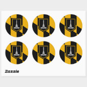 Sticker met vlag van Baltimore City, Maryland, VS (Vel)