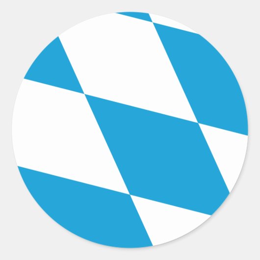 Sticker met vlag van Beieren, Duitsland (Voorkant)
