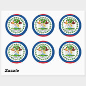 Sticker met vlag van Belize (Vel)