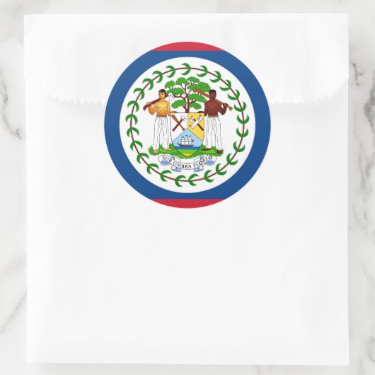 Sticker met vlag van Belize (Tas)