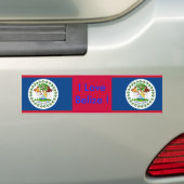 Sticker met vlag van Belize (Op auto)
