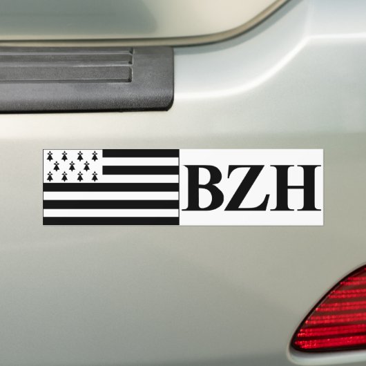 sticker met vlag van Bretagne (Op auto)