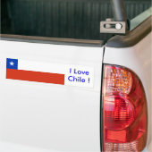 Sticker met vlag van Chili (Op Truck)
