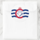 Sticker met vlag van Cincinnati, Ohio, Verenigde S (Tas)