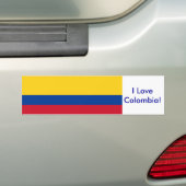 Sticker met vlag van Colombia (Op auto)