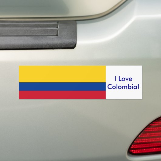 Sticker met vlag van Colombia (Op auto)