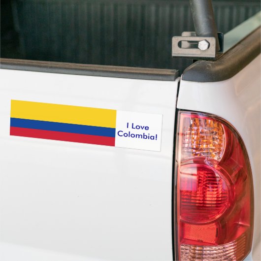 Sticker met vlag van Colombia (Op Truck)