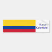 Sticker met vlag van Colombia (Voorkant)