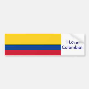 Sticker met vlag van Colombia