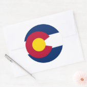 Sticker met vlag van Colorado (Envelop)
