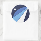 Sticker met vlag van Columbia, South Carolina (Tas)