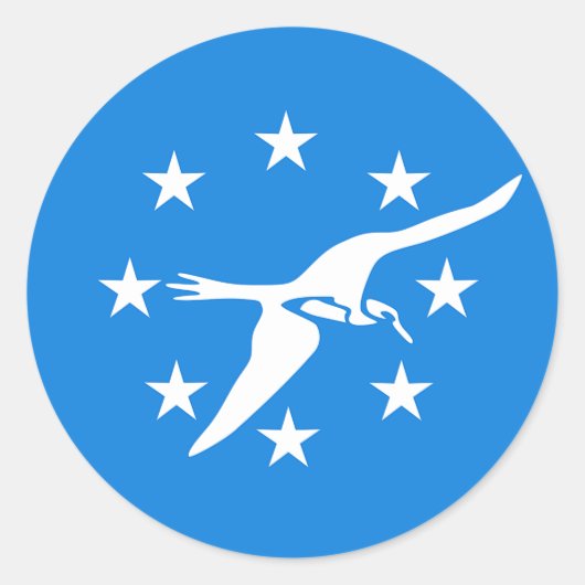 Sticker met Vlag van Corpus Christi, Verenigde Sta (Voorkant)