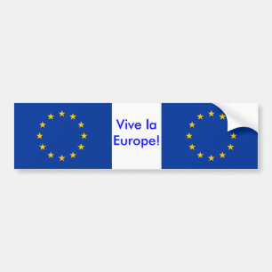 Sticker met vlag van de Europese Unie