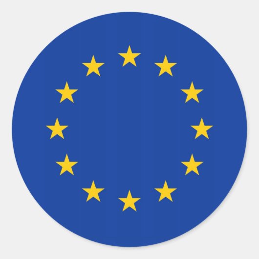 Sticker met vlag van de Europese Unie (Voorkant)
