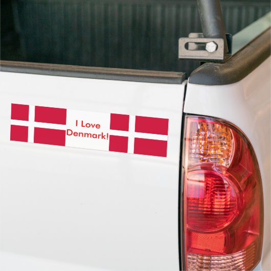 Sticker met vlag van Denemarken (Op Truck)