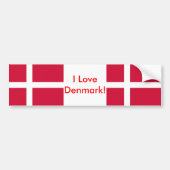 Sticker met vlag van Denemarken (Voorkant)