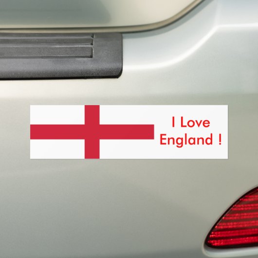 Sticker met vlag van Engeland (Op auto)