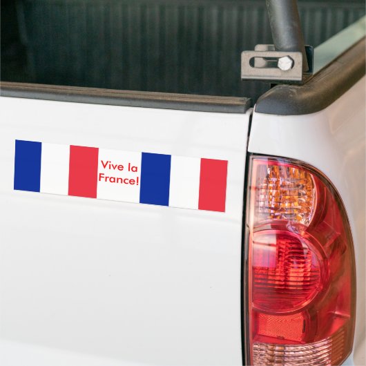 Sticker met vlag van Frankrijk (Op Truck)