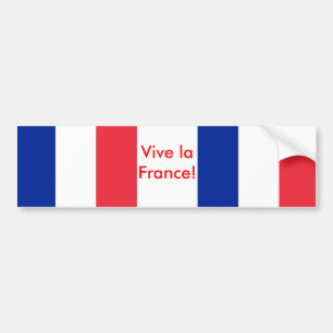 Sticker met vlag van Frankrijk