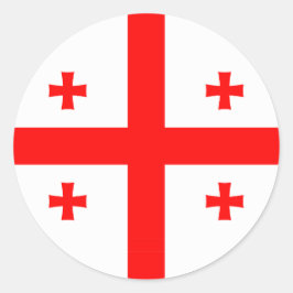 Sticker met vlag van Georgië