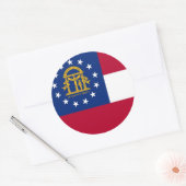 Sticker met vlag van Georgië (Envelop)