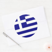 Sticker met vlag van Griekenland (Envelop)