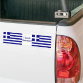 Sticker met vlag van Griekenland (Op Truck)