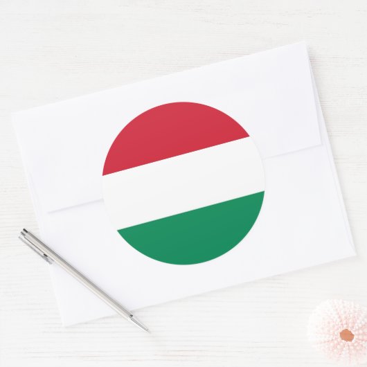Sticker met vlag van Hongarije (Envelop)
