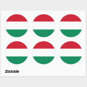 Sticker met vlag van Hongarije (Vel)