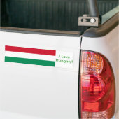 Sticker met vlag van Hongarije (Op Truck)