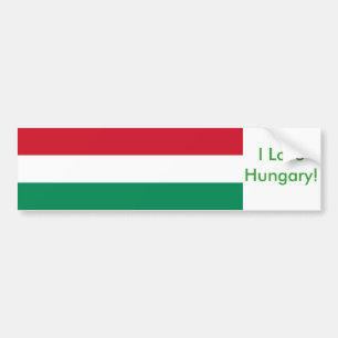Sticker met vlag van Hongarije