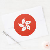 Sticker met vlag van Hongkong, China (Envelop)