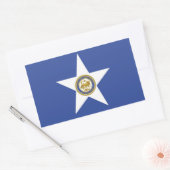 Sticker met vlag van Houston (Envelop)