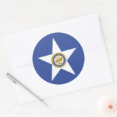 Sticker met vlag van Houston, Verenigde Staten (Envelop)