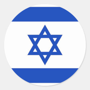 Sticker met vlag van Israël