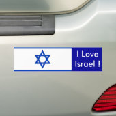 Sticker met vlag van Israël (Op auto)