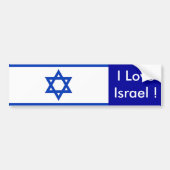 Sticker met vlag van Israël (Voorkant)