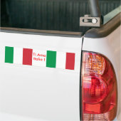 Sticker met vlag van Italië (Op Truck)