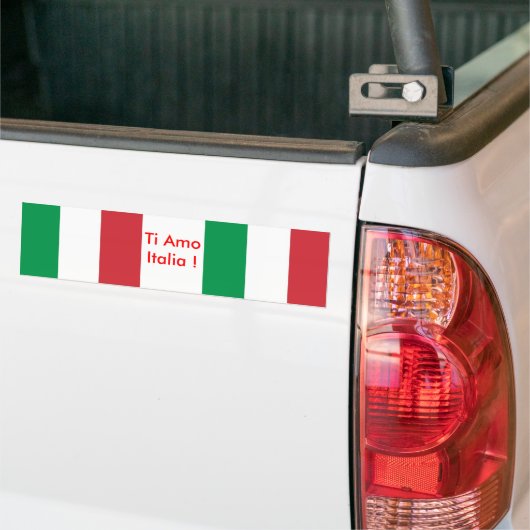 Sticker met vlag van Italië (Op Truck)